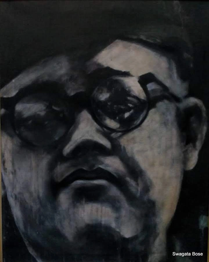 Portrait painting by Swagata Bose